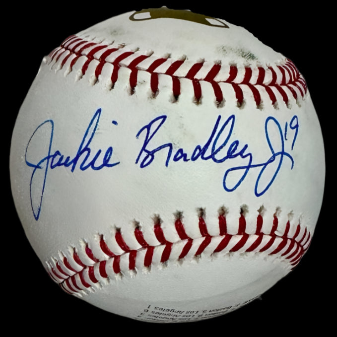 Jackie Bradley Jr. Autographed Rawlings Official 2018 World Series Baseball - Beckett COA #02